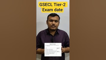 GSECL JE & PA-1 Tier-2 exam date and eligibility criteria. #gsecl2025 #gsecl #gseclrecruitment