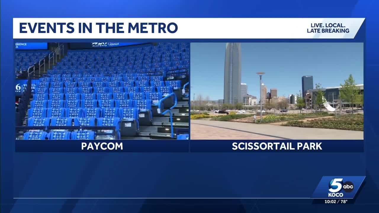 Crowds expected in downtown OKC for Thunder game ... - YouTube