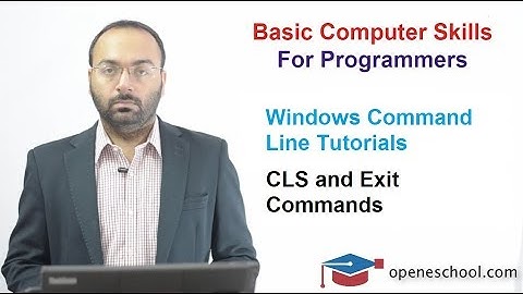 Windows Command Line Tutorials - Tutorial 3 - Exit and Cls commands