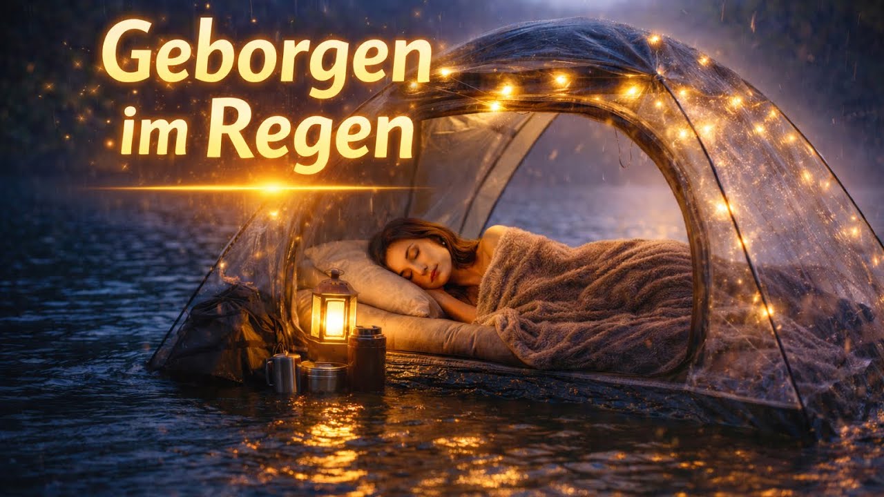 Geborgen im Regen 🌙 Sanfte Regennacht im Zelt am See