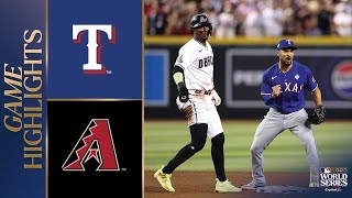 Rangers vs. D-backs World Series Game 3 Highlights (10\/30\/23) | MLB Highlights