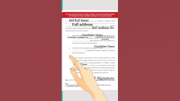 Aadhaar HoF (hoofd van het gezin) formulier ingevuld. #shorts #ytshorts #viralshorts #aadharucl