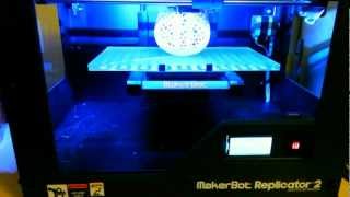 My Replicator 2 Printing in Timelapse
