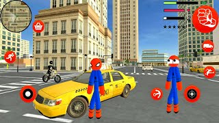 Amazing Spider Stickman Rope Hero Gangstar Crime - Android gameplay screenshot 5