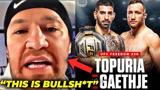 Conor McGregor REACTS to Ilia Topuria vs Justin Gaethje UFC White House Fight