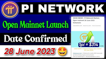 Boom 💥| Pi Network Open Mainnet Launch Date Confirmed 28 June 2023 🤩🤯 1Pi = $314 🤑🎉 #crypto #bitcoin
