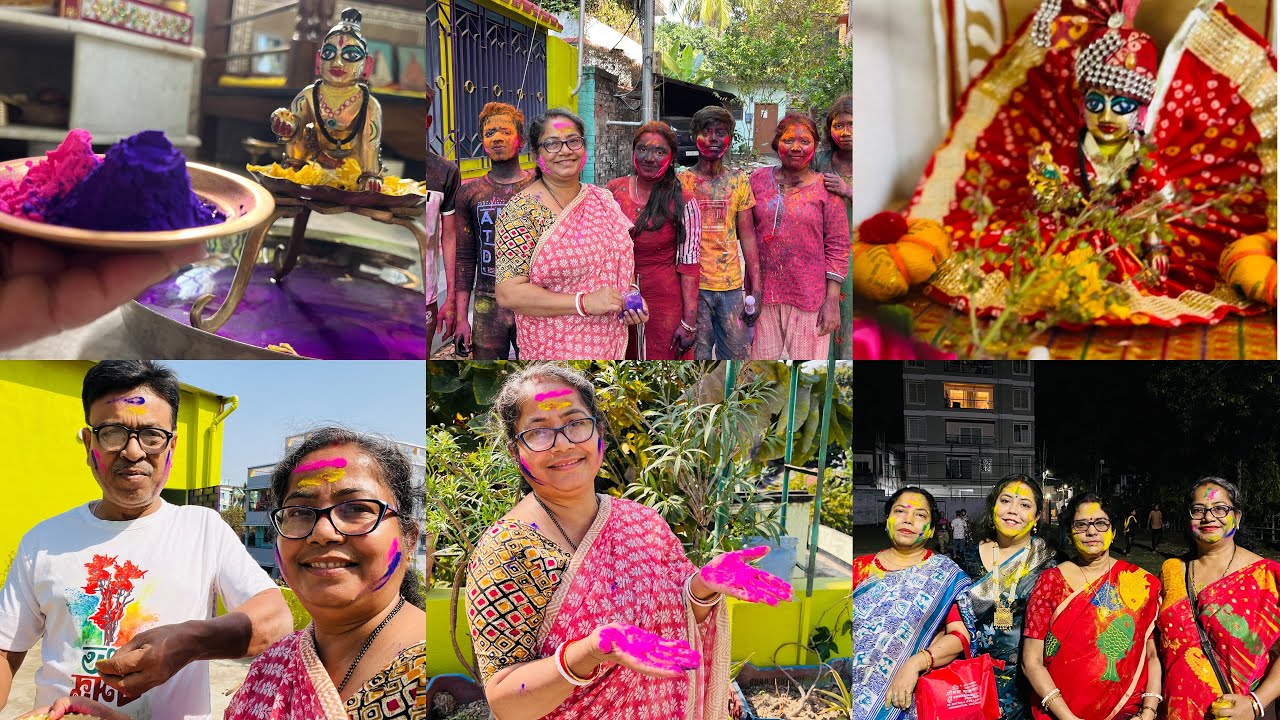 বসন্ত উৎসব থেকে দোল /খুব ভালো মূহুর্ত গুলো কাটলো @GhareBaire1 