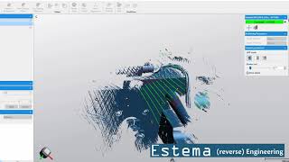 Estema 3D scanning with Creaform HandyScan Black Elite  inside injection molding machine