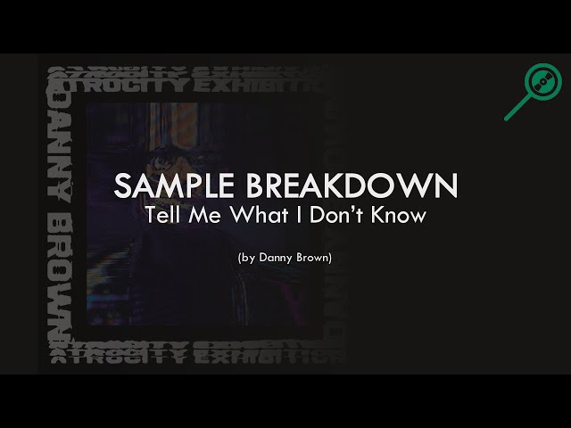 Sample Breakdown: Danny Brown - Tell Me What I Don't Know class=