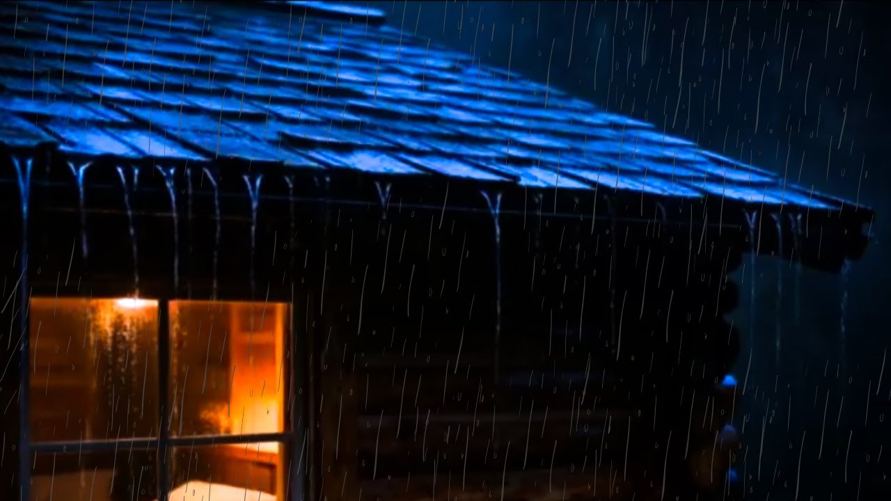 Peaceful Cabin Rain at Night 🌧️ Sleep Faster Tonight