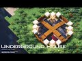 How to Build the Ultimate UnderGround House in Minecraft｜Minecraft House Tutorial