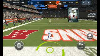 Cleveland browns vs the Indianapolis colts 