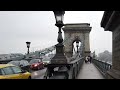 4K Walk - Budapest, Hungary "Széchenyi Chain Bridge leading to Pest"