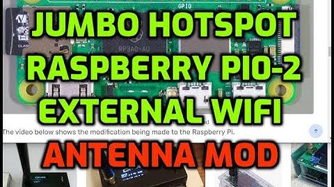 JUMBO HOTSPOT -Wifi External Antenna Raspberry PI0-2 New Model