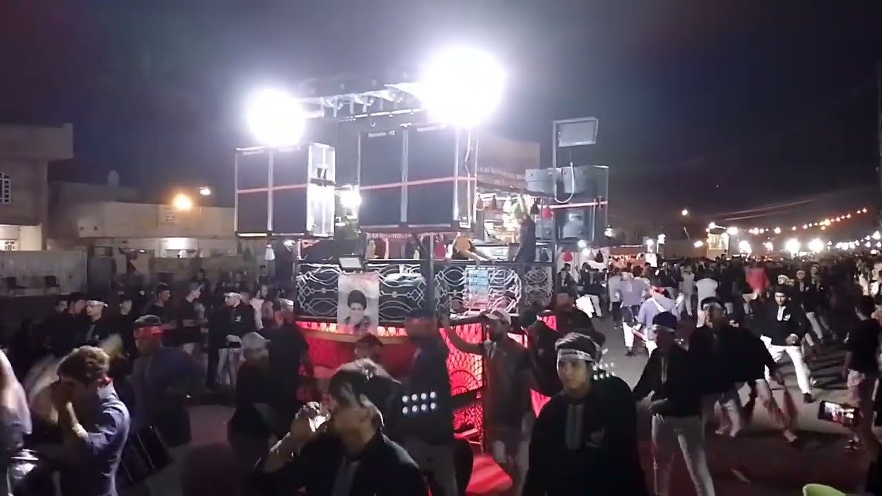 موكب أسد الكوفة 2023.                        يوم الثالث من محرم                      شارع المصرف