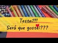 Testei só canetas Metálicas!