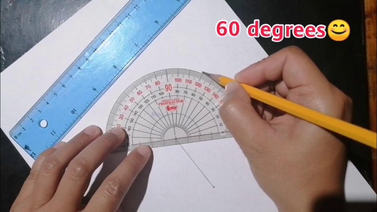 How to draw REGULAR HEXAGON using Protractor & RulerTAGALOG MATH
