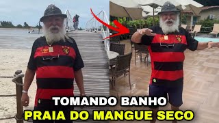 LUIZ DO SOM FOI VISTO TOMANDO BANHO DE PRAIA EM MANGUE SECO 😱