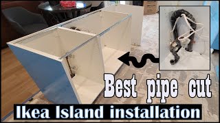 How to install Ikea base cabinets and how to make pipes inside the cabinet. by MaxPlus 31,015 views 2 years ago 11 minutes, 59 seconds
