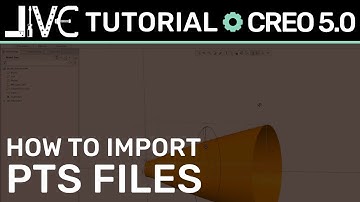Creo 5.0 Tutorial - How to Import PTS Files in Creo 5.0