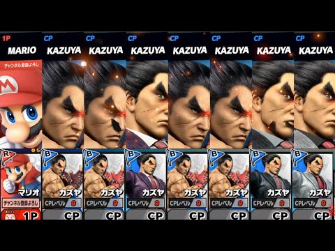 カズヤチャレンジ　CPLv９カズヤ7体倒してみた　【スマブラSP】