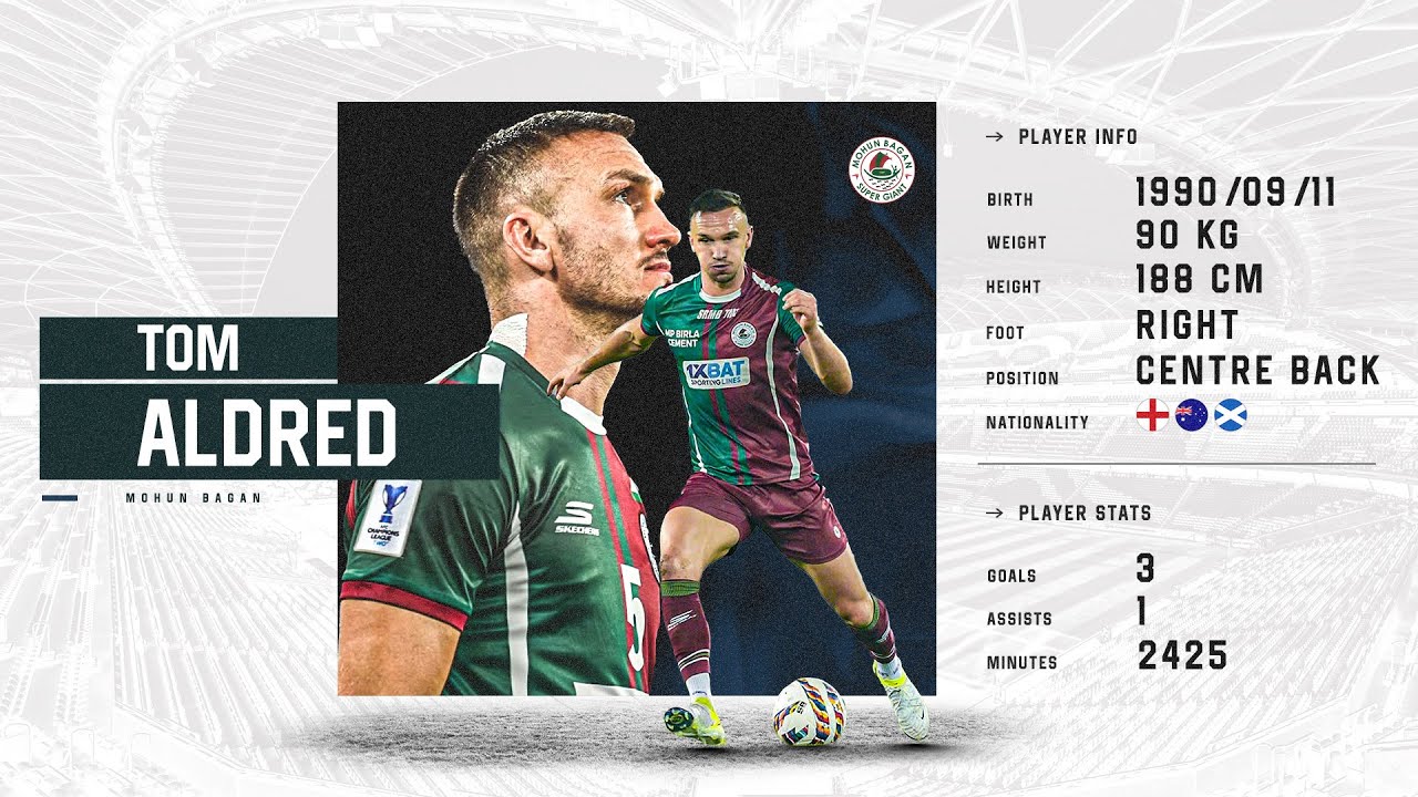 Tom Aldred ● Centre Back ● Mohun Bagan ● Highlights