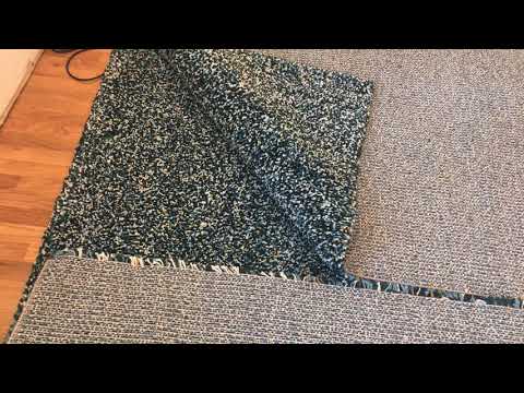 Joining together two IKEA rugs using seaming carpet tape (part 1)