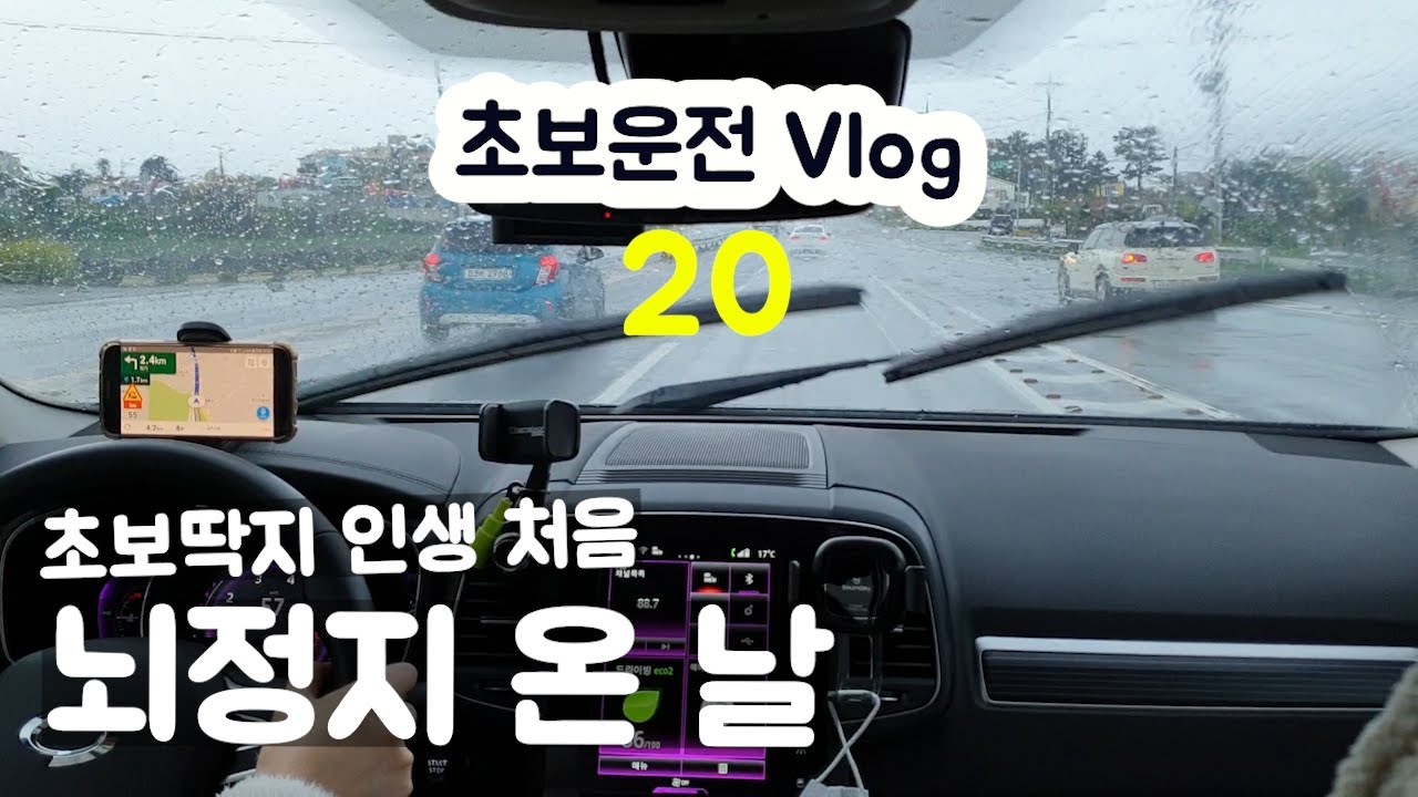 초보운전 브이로그 20 초보딱지 인생 처음 뇌정지 온 날 | 빗길운전 | 주차 | 초보 주차 | 부부연수 | 첫손님 | 더뉴 QM6 | 제주도 맛집 | 모들한상