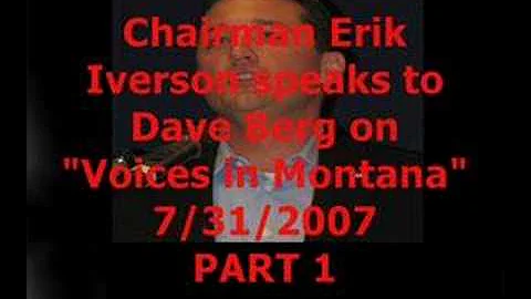 Chairman Erik Iverson speaks on "Voices of Montana"
