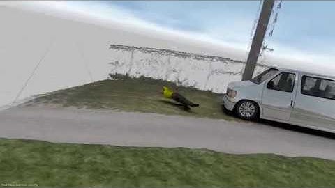 Virtual CRASH 4 | GSM Tower Worker Fall | Surface fit to Point Cloud | UAV Data