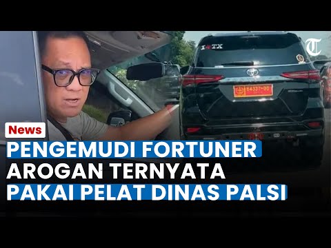 PENGEMUDI FORTUNER Arogan Ternyata Pakai PELAT DINAS TNI PALSU, Pemilik Asli Merasa Dirugikan