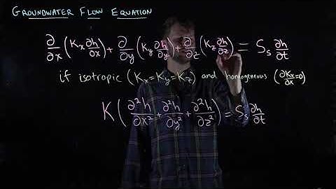 56 Groundwater flow equations: isotropic, homogeneous, steady cases (GEOG311-SFU-Hydrology-Hahm)