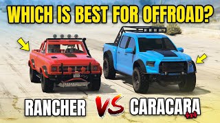 GTA 5 ONLINE - YOSEMITE RANCHER VS CARACARA 4x4 (WHICH IS FASTEST?)