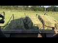 Picking up small square bales with CVR sweep