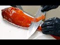 Japanese Food - GIANT RED GROUPER Mackerel Flounder Sushi Teruzushi Japan