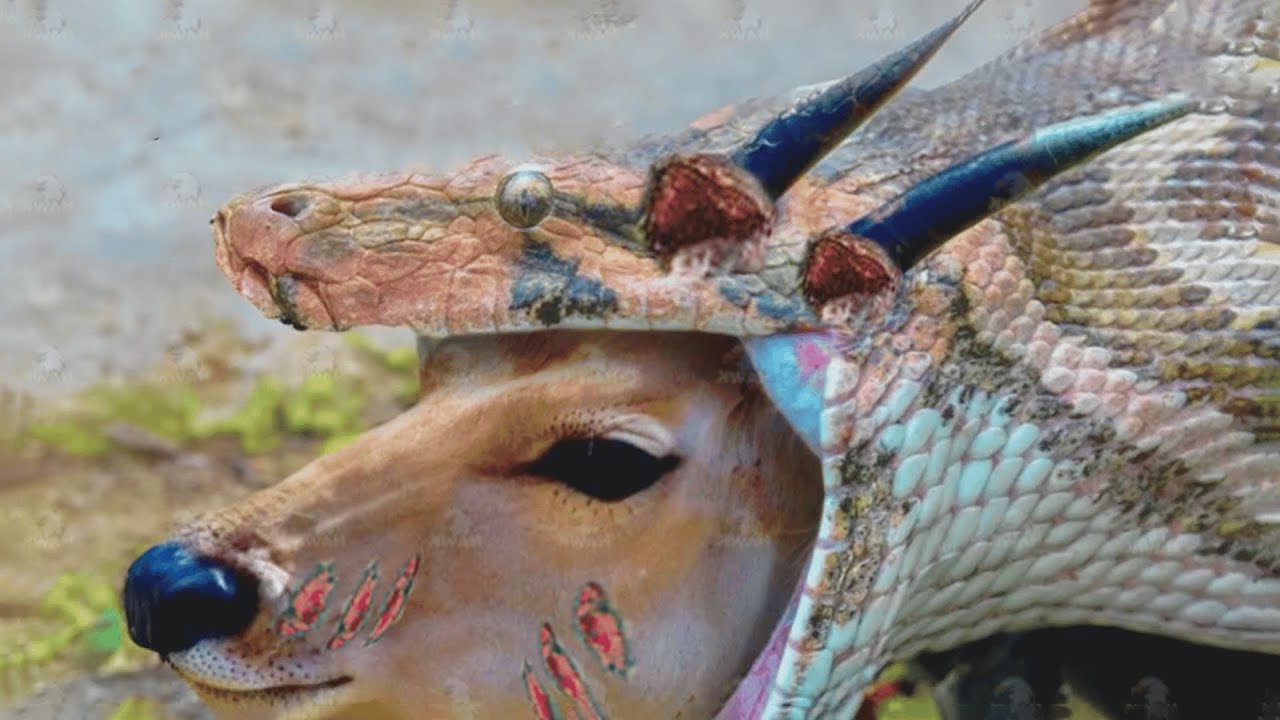 30 tragic moments! Stupid python swallows its prey | Animal fight - YouTube