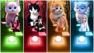 Jisoo Flower Cat - Wednesday addams Cat - Sharika Cat - Elsa Cat Song Tileshopedmrush Gameplay