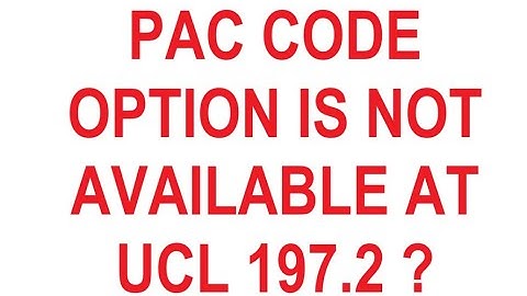 How to solve PAC code not asking in 194 or 197.2 after update ||