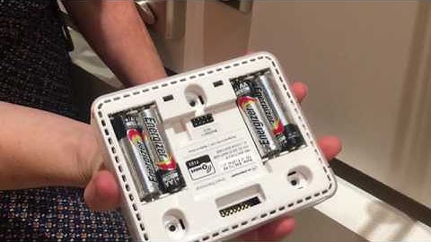 How to Replace Batteries in Alarm.com Smart Thermostat