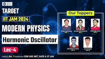 Harmonic Oscillator Modern Physics iit jam | Modern Physics  IIT JAM 2024 | L4