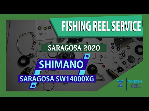 SHIMANO SARAGOSA SW14000XG (2020) || *272 Cara Servis Perawatan Reel * Cara memperbaiki reel pancing