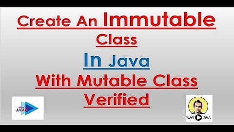 Create An Immutable Class in Java with Mutable Variables.
