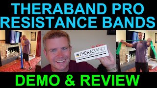 Theraband Resistance Bands Demo Review for Physical Therapy and Home Workout