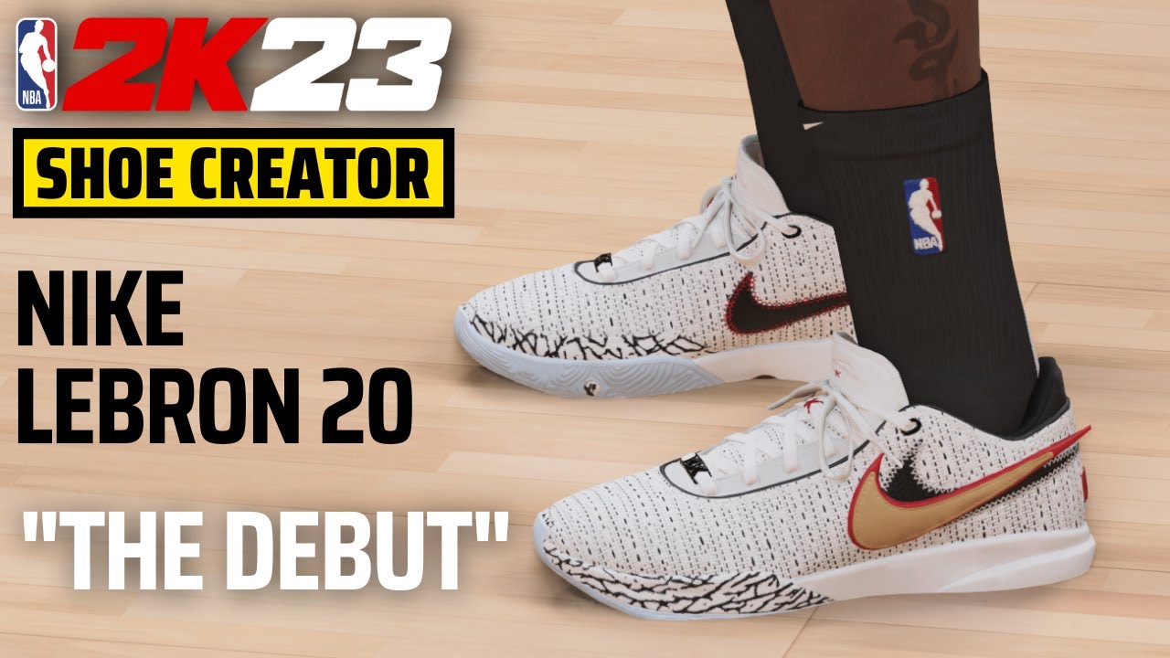 Nike LeBron 20 "The Debut" NBA 2K23 Shoe Creator YouTube