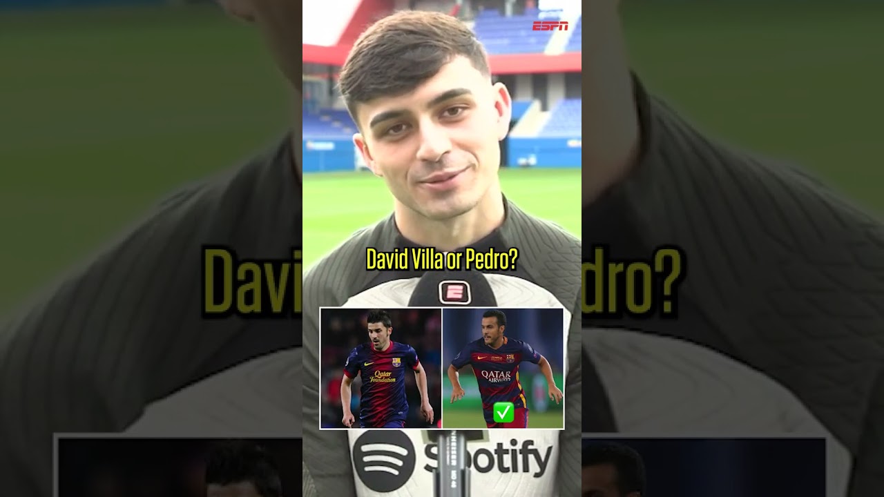Pedri picks between Barcelona legends 😬 