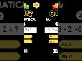 Quiz de Matemática Básica  #enem #matematika #matematik