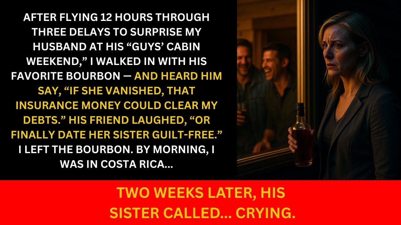 I Flew 12 Hours to Surprise My Husband at His Cabin Trip… and Heard Him Plotting