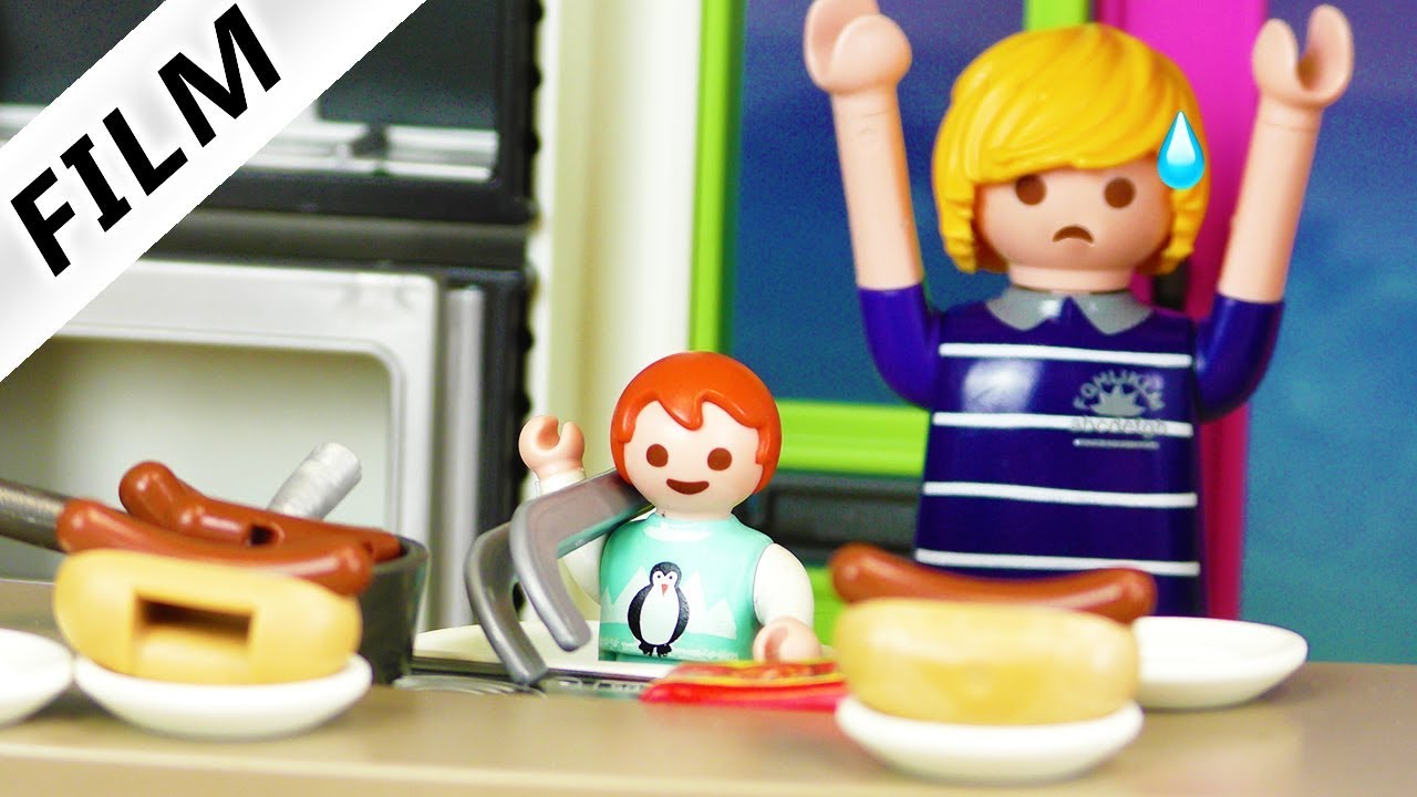 Playmobil Film deutsch | 4-Jährige macht GANZ ALLEINE ESSEN für die ganze Familie | Familie Vogel