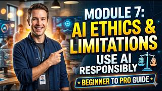 Module 7: Ethics &amp; Limitations of AI | Use AI Responsibly ⚖️ (Beginner to Pro Guide)