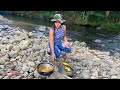 Cociné pescado en el río